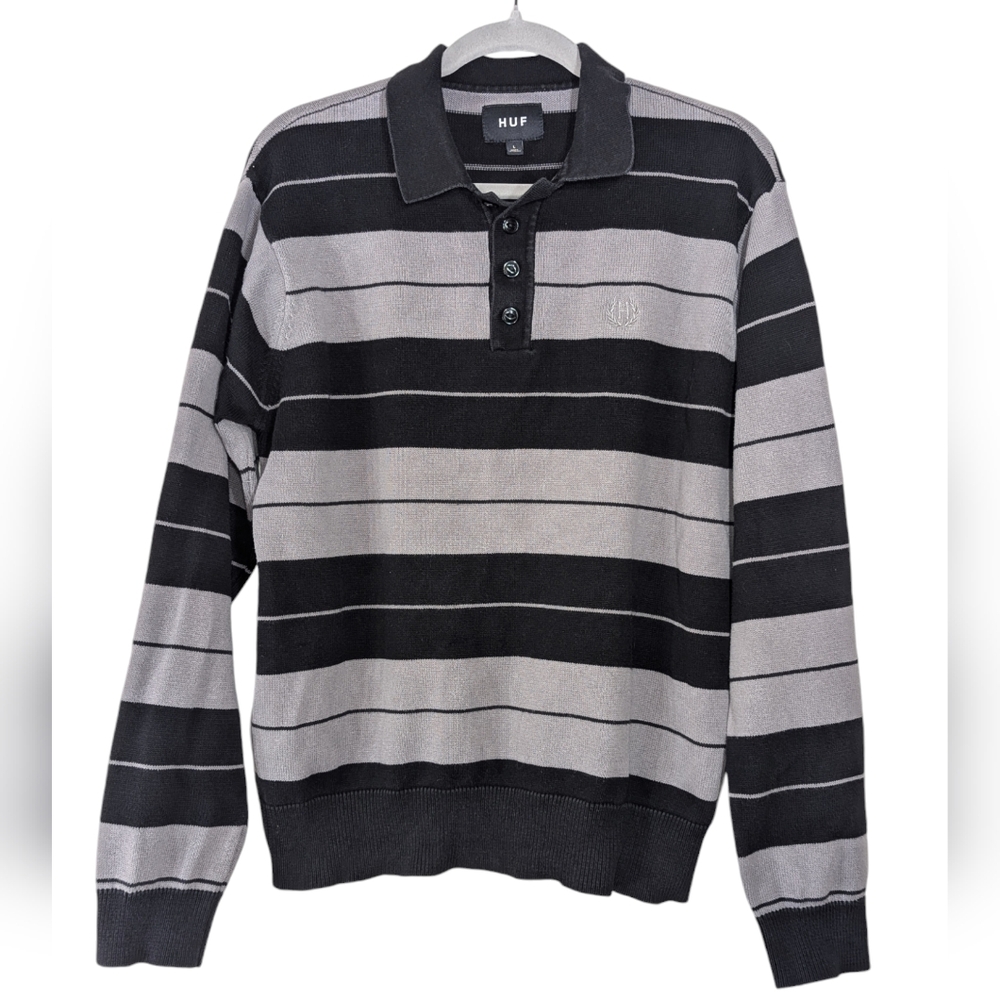 🎉 HUF Boyle Long Sleeved Rugby Top